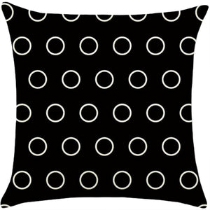 square throw pillow geometric images covers only