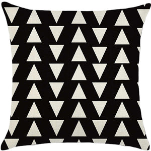 square throw pillow geometric images covers only