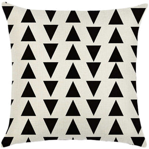 Set of 2 18"x18" square throw pillow geometric images  450g inserts