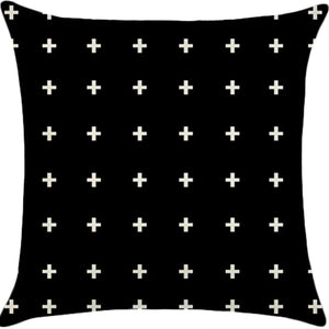Set of 2 18"x18" square throw pillow geometric images  450g inserts