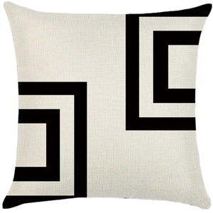 Set of 2 18"x18" square throw pillow geometric images  450g inserts