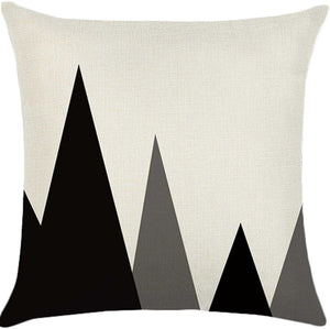 square throw pillow geometric images covers only