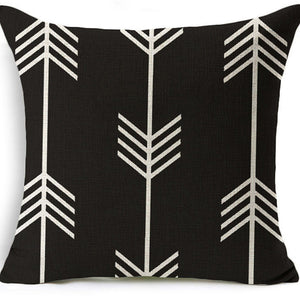 Set of 2 18"x18" square throw pillow geometric images  450g inserts