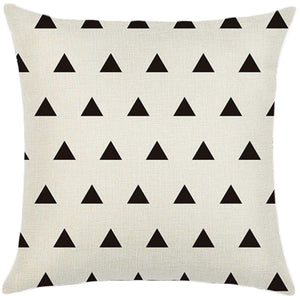 Set of 2 18"x18" square throw pillow geometric images  450g inserts
