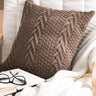Knitted Cozy Home Decoration Throw Pillow cover 18"x18"