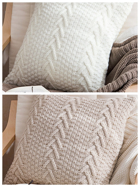Set of 2 Beautiful combination Pillow Covers With Inserts V