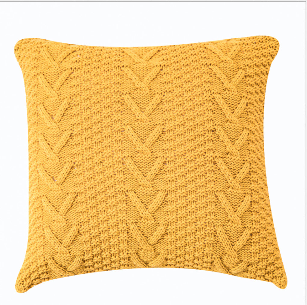 Knitted Cozy Home Decoration Throw Pillow pack of 1
