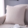Knitted Cozy Home Decoration Throw Pillow cover 18"x18"