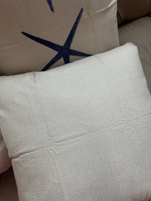 Set of 4 Square Cloth Throw Pillow covers Ocean themes 18"x18"