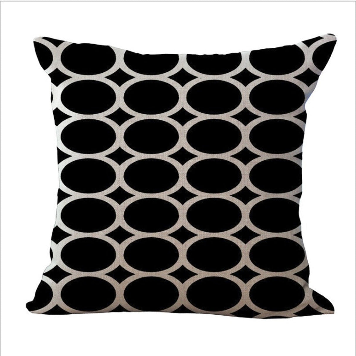 Pack of 2 Square Geometric 18''x18'' Throw Pillow cases