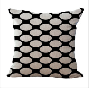 Pack of 2 Square Geometric 18''x18'' Throw Pillow cases