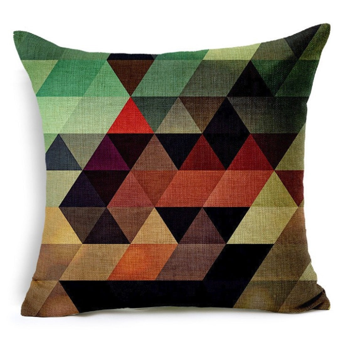 Set of 2 Square Geometric Pattern Throw Pillow (With 450g Inserts) size 18"x18"