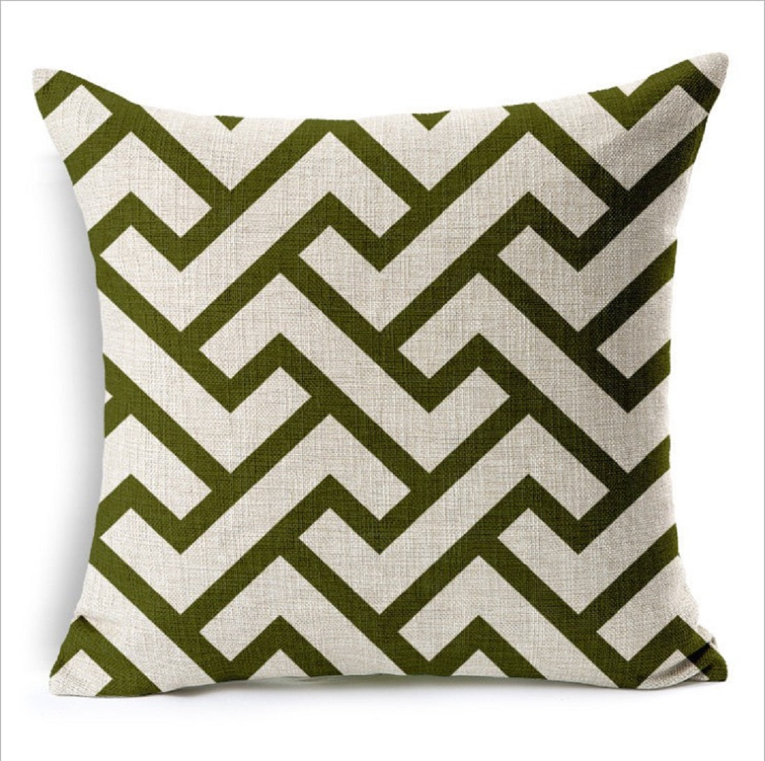 Set of 2 Square Geometric Pattern Throw Pillow (With 450g Inserts) size 18"x18"