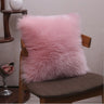 Pack of 1 Furry fur (front) Faux (back) pillow 3 sizes and colors options, Blue, fur, 18X18 – Fancy & Stacy