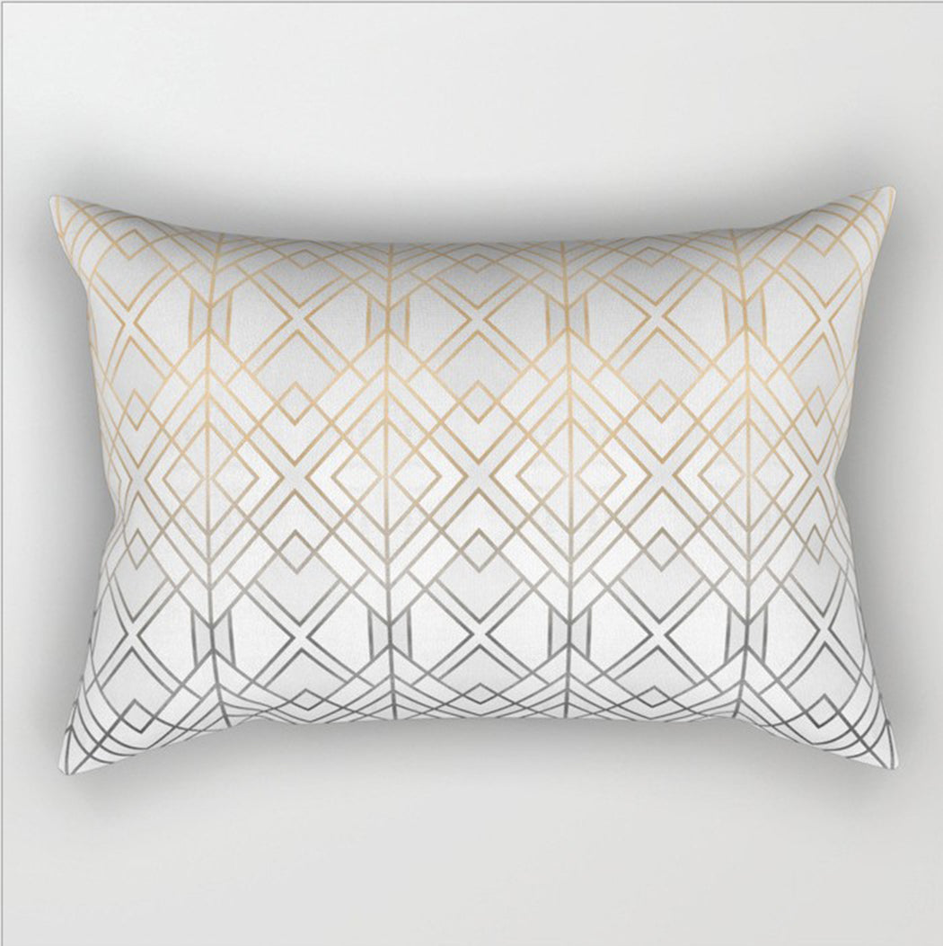 12"x20" modern geometric lumbar throw pillow covers Set of 2