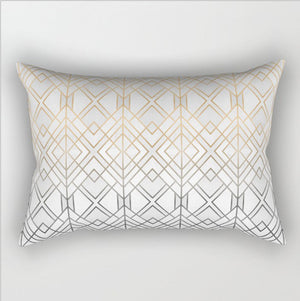 12"x20" modern geometric lumbar throw pillow 12 designs chic abstract & art deco prints gold accent decor insert included