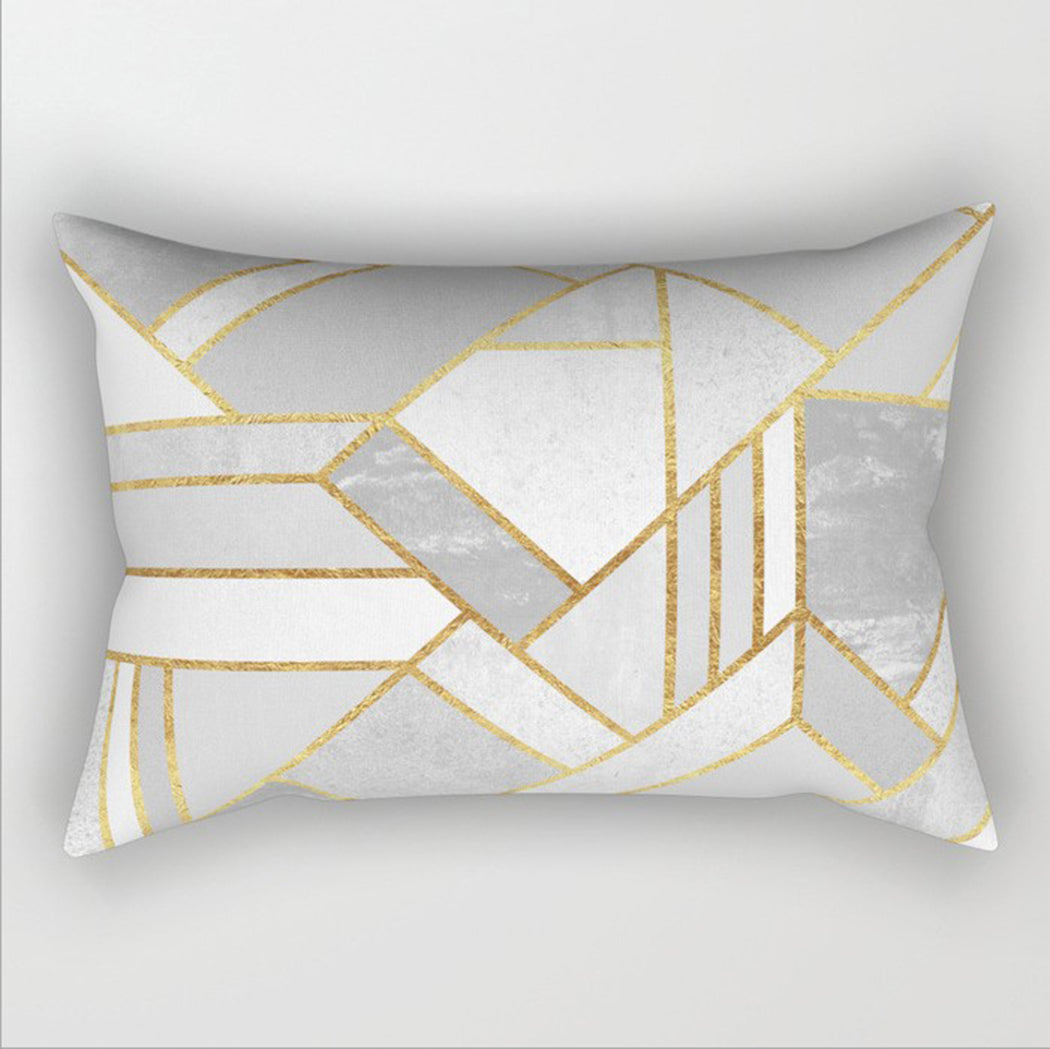 12"x20" modern geometric lumbar throw pillow covers Set of 2