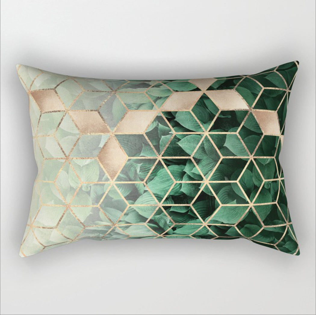 12"x20" modern geometric lumbar throw pillow covers Set of 2
