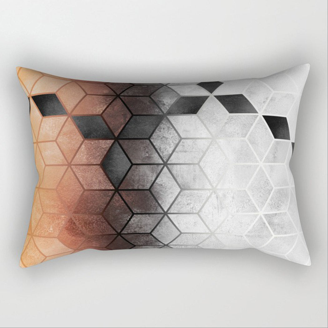12"x20" modern geometric lumbar throw pillow covers Set of 2