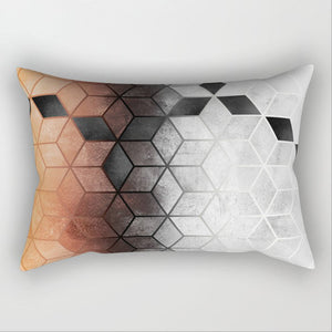 12"x20" modern geometric lumbar throw pillow covers Set of 2