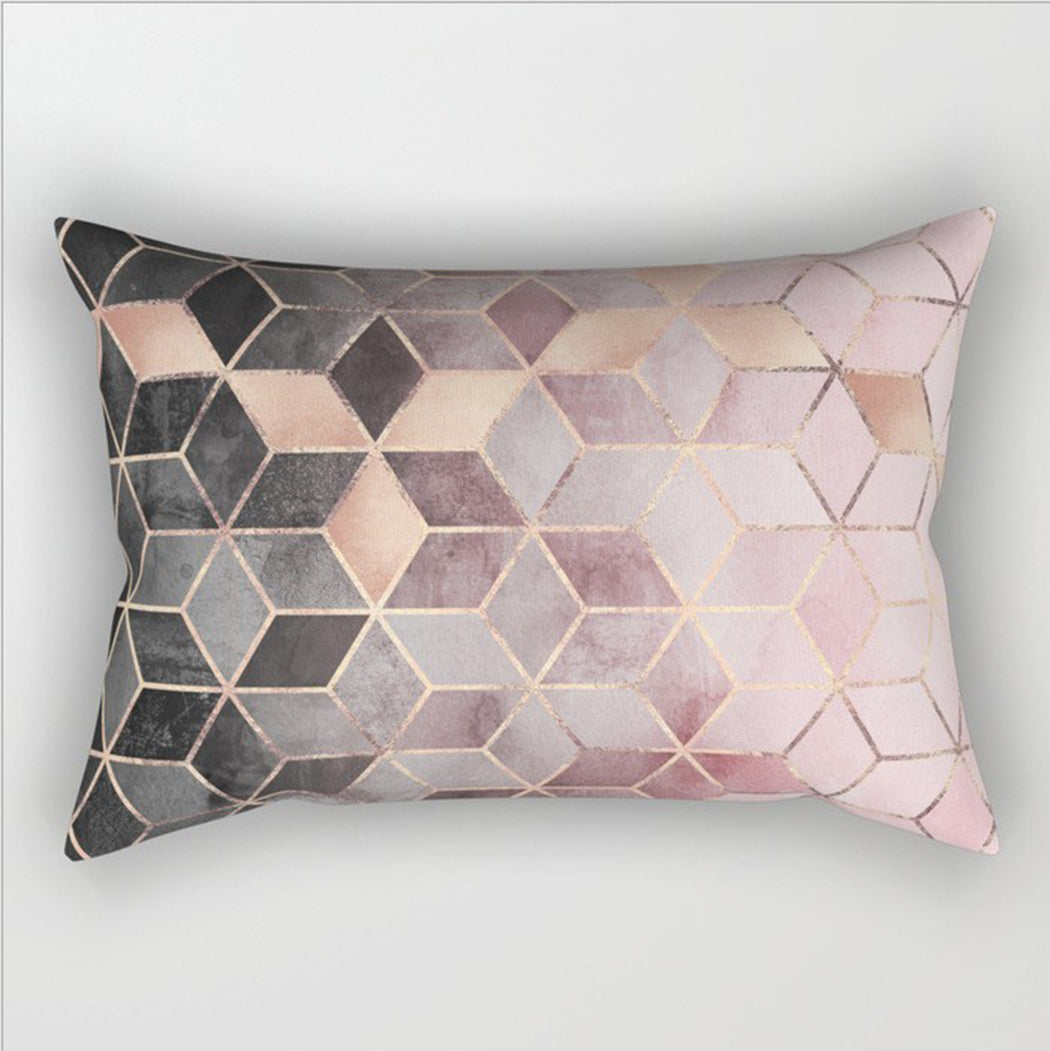 12"x20" modern geometric lumbar throw pillow covers Set of 2