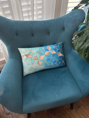 12"x20" modern geometric lumbar throw pillow covers Set of 2