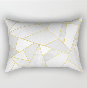 12"x20" modern geometric lumbar throw pillow covers Set of 2
