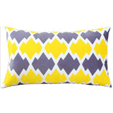 Pack of 2 Geometric Polyester Blend Lumbar Throw Pillow covers size 12"x20" (Covers Only)