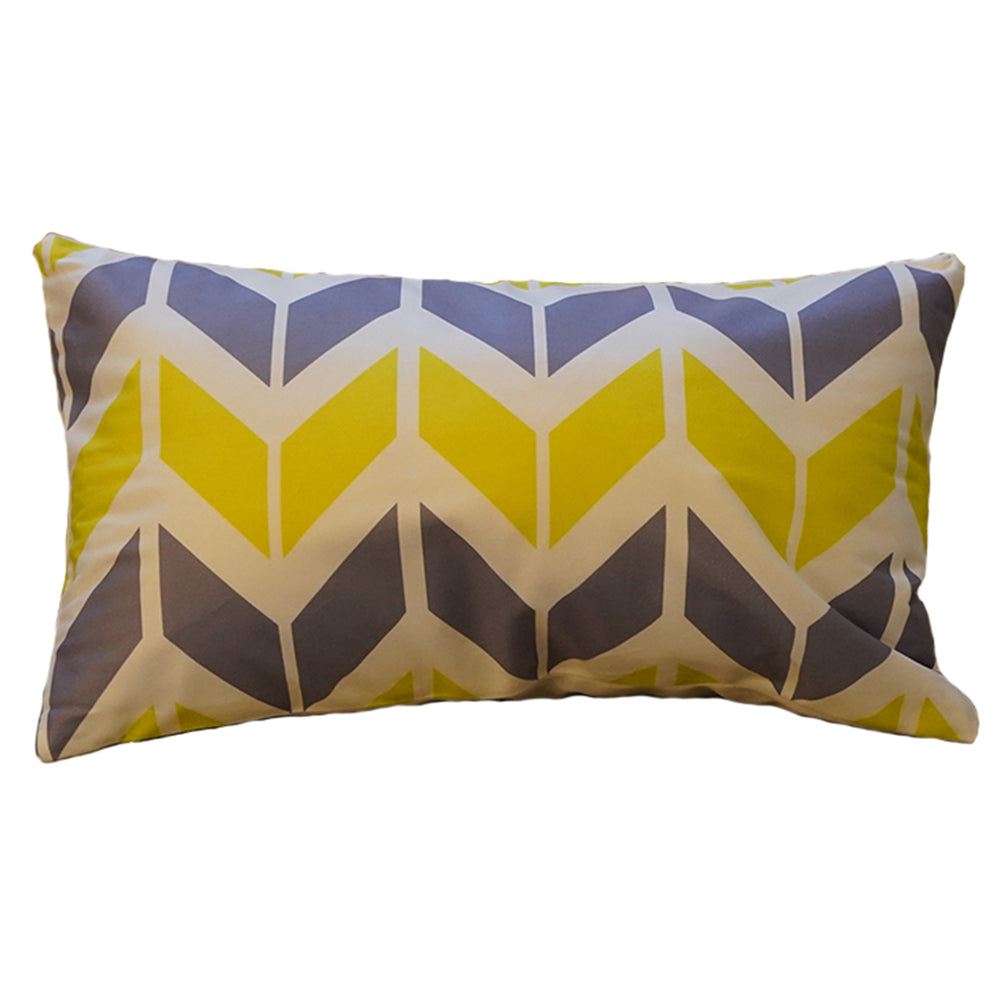 Pack of 2 Geometric Polyester Blend Lumbar Throw Pillow covers size 12"x20" (Covers Only)