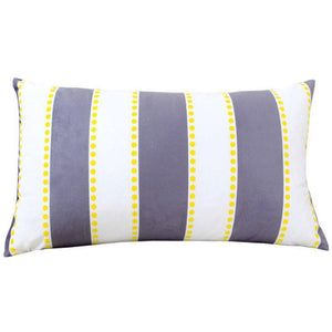 Pack of 2 Geometric Polyester Blend Lumbar Throw Pillow covers size 12"x20" (Covers Only)