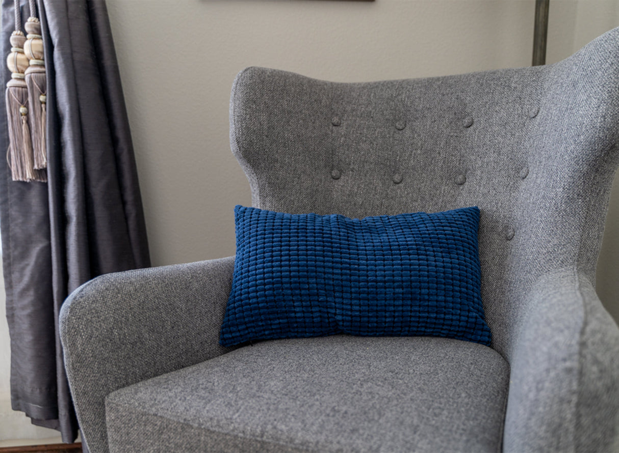 Pack of 1 Polyester Blend soft hand feeling Throw Pillow (With Insert ) 4 sizes options, navy, 18X18 – Fancy & Stacy