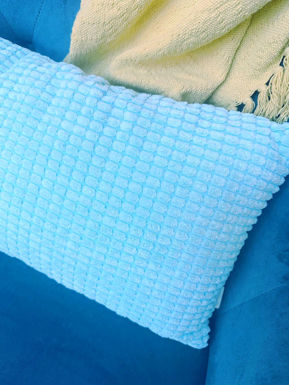 Pack of 1 Polyester Blend soft hand feeling Throw Pillow(With insert) size 18"x18" or 12"x20"