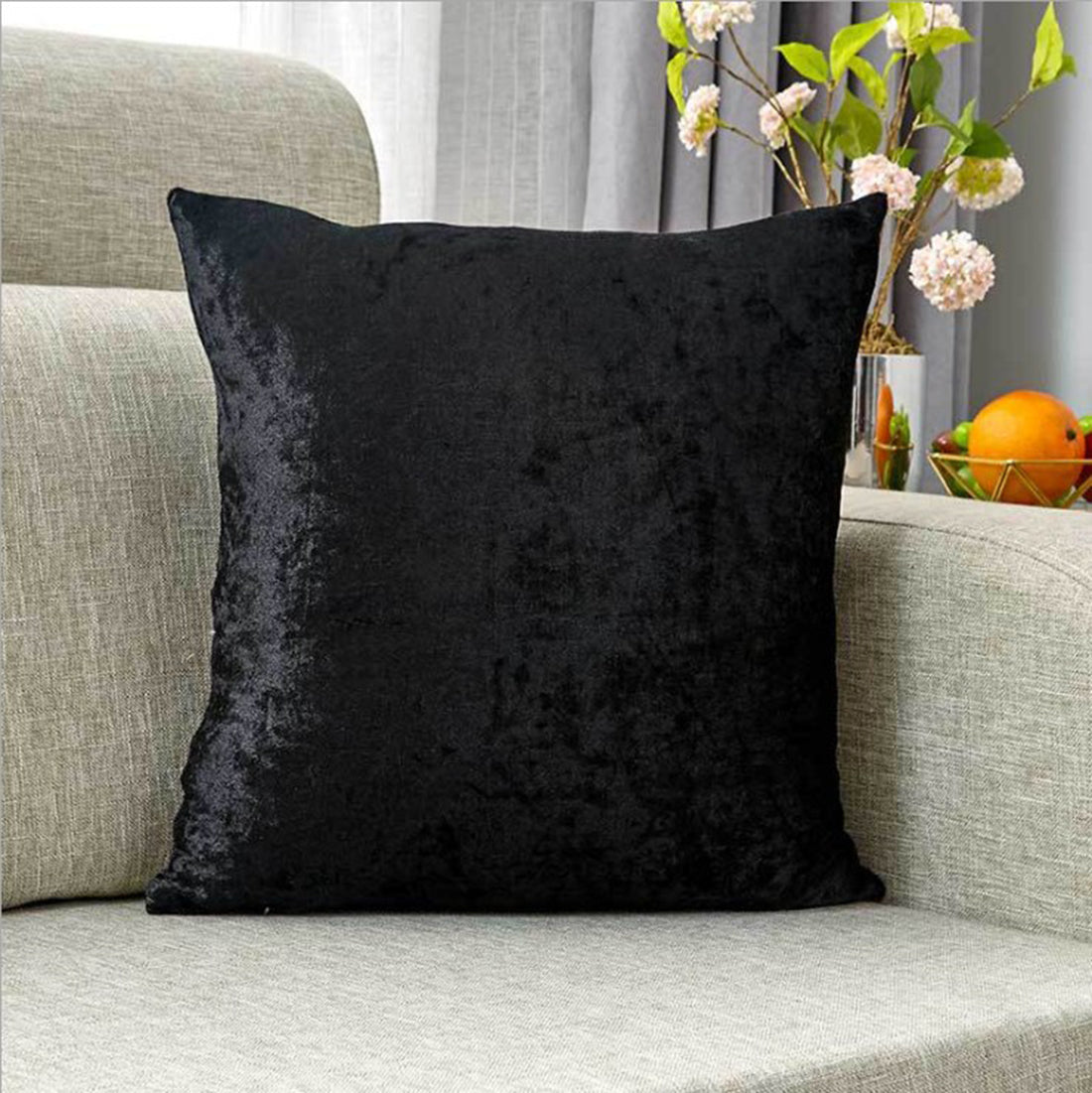 Set of 2  Velvet Home Decoration Throw Pillow covers size 18"x18'