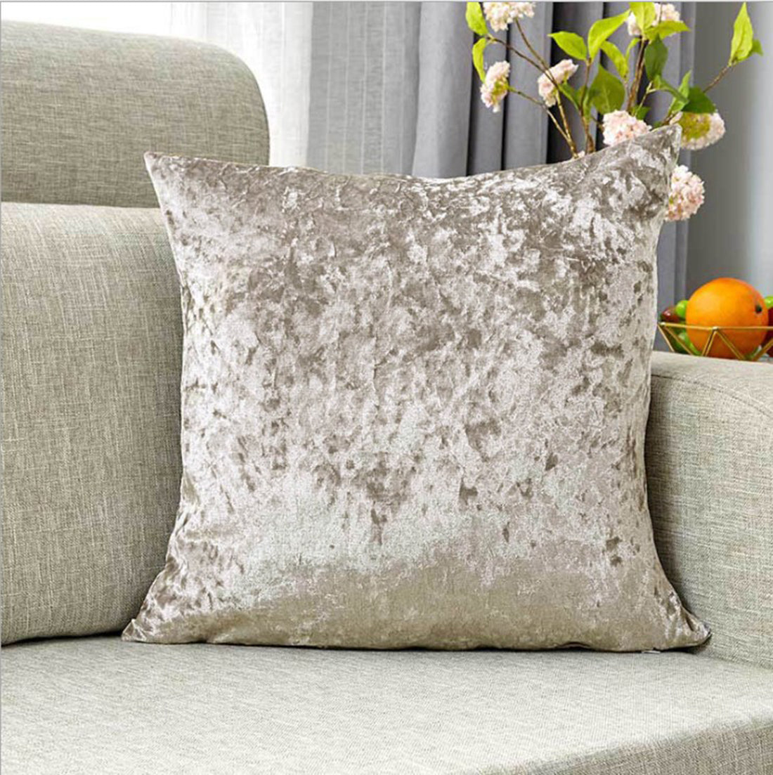 Velvet Home Decoration Throw Pillows (With 450g Inserts) size 18"x18"