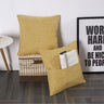 Set of 2 Polyester/Linen Blend Throw Pillow with magazine or tablet pocket on the side  size 18"x18"  450g insert