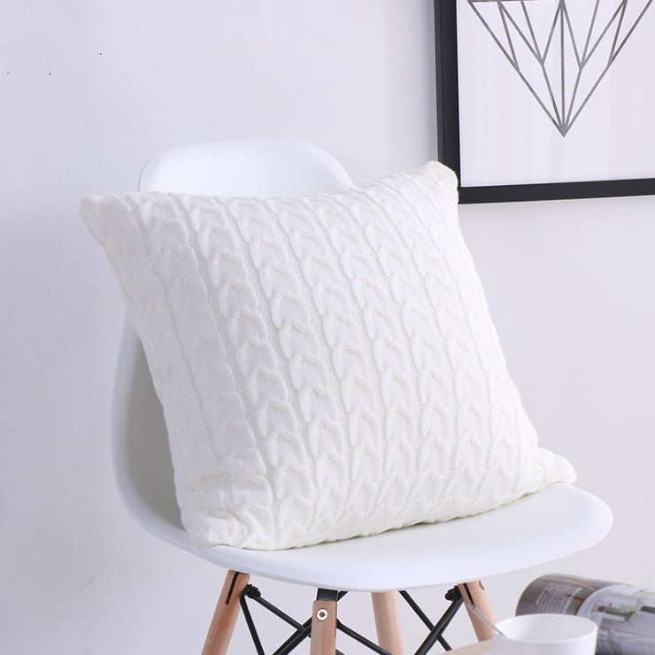 Knitted Cozy Home Decoration Throw Pillow pack of 1