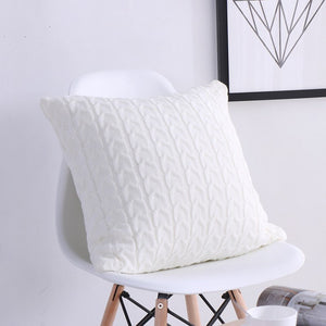 Knitted Cozy Home Decoration Throw Pillow pack of 1