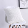 Knitted Cozy Home Decoration Throw Pillow cover 18"x18"
