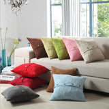18"x18" Quilted Button Throw Pillow | 9 Bold & Neutral Color Options + Insert Sizes