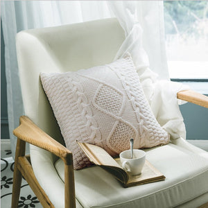 Knitted Cozy Home Decoration Throw Pillow pack of 1