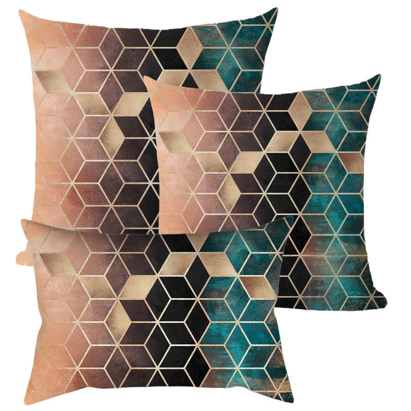 3-Piece Coordinated Pillow Cover & Insert Bundle – Combo New 3 size mixed  Pillow Covers With Inserts 1 of 12"x20", 1 of 18"x18", 1 of 20"x20" – Fa...