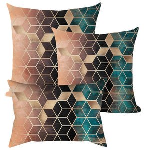 3-Piece Coordinated Pillow Cover & Insert Bundle – Combo New 3 size mixed  Pillow Covers With Inserts 1 of 12"x20", 1 of 18"x18", 1 of 20"x20" – Fa...