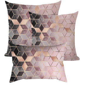 3-Piece Coordinated Pillow Cover & Insert Bundle – Combo New 3 size mixed  Pillow Covers With Inserts 1 of 12"x20", 1 of 18"x18", 1 of 20"x20" – Fa...