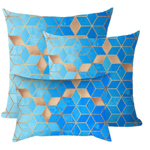 3-Piece Coordinated Pillow Cover & Insert Bundle – Combo New 3 size mixed  Pillow Covers With Inserts 1 of 12"x20", 1 of 18"x18", 1 of 20"x20" – Fa...