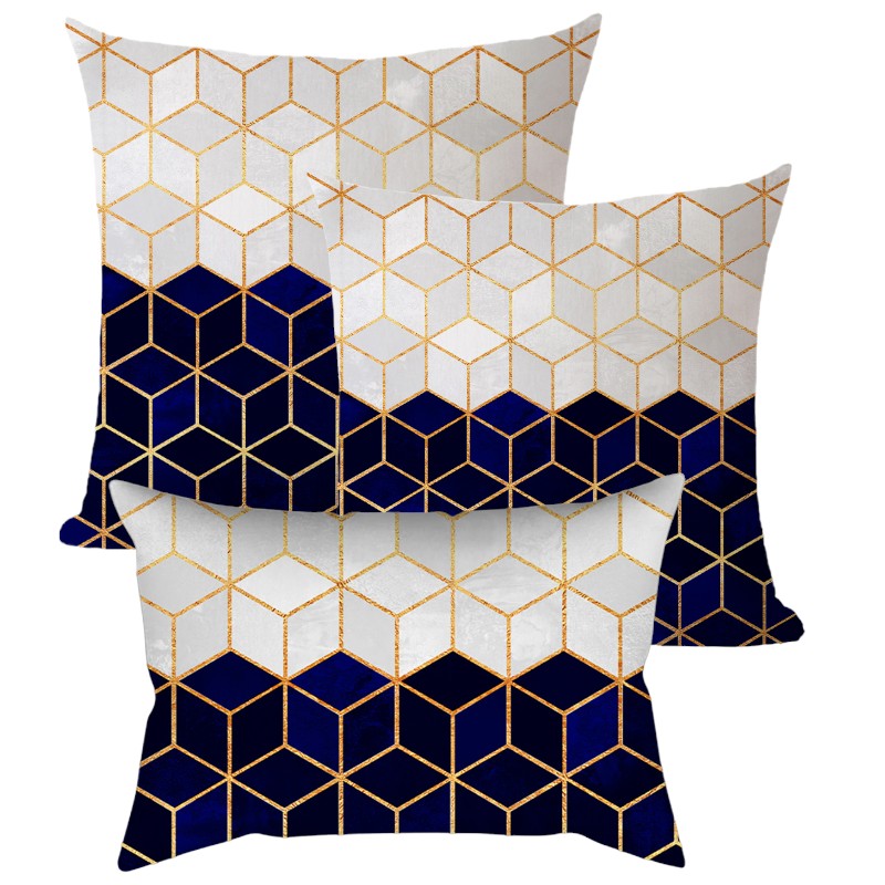 3-Piece Coordinated Pillow Cover & Insert Bundle – Combo New 3 size mixed  Pillow Covers With Inserts 1 of 12"x20", 1 of 18"x18", 1 of 20"x20" – Fa...