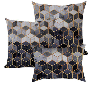 3-Piece Coordinated Pillow Cover & Insert Bundle – Combo New 3 size mixed  Pillow Covers With Inserts 1 of 12"x20", 1 of 18"x18", 1 of 20"x20" – Fa...