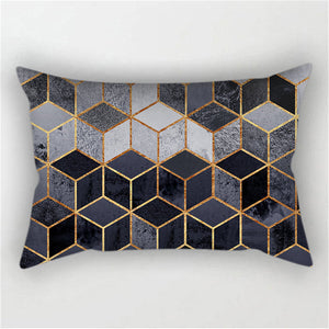 Throw Pillow Cover with 330g Insert, geometric, 12X20, Decorative Cushion – Fancy & Stacy