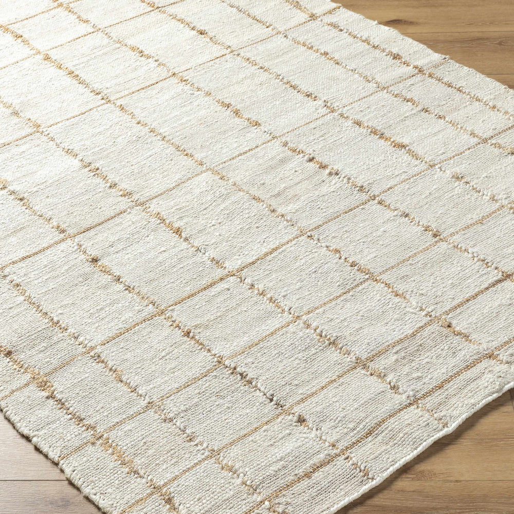 Zared Checkered Jute Area Rug
