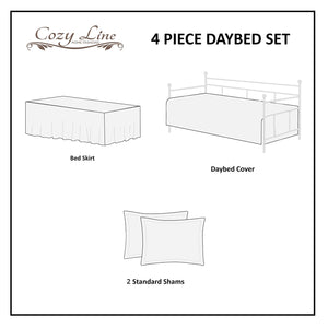 Mirage Paisley Reversible DayBed Quilted Bedding Set