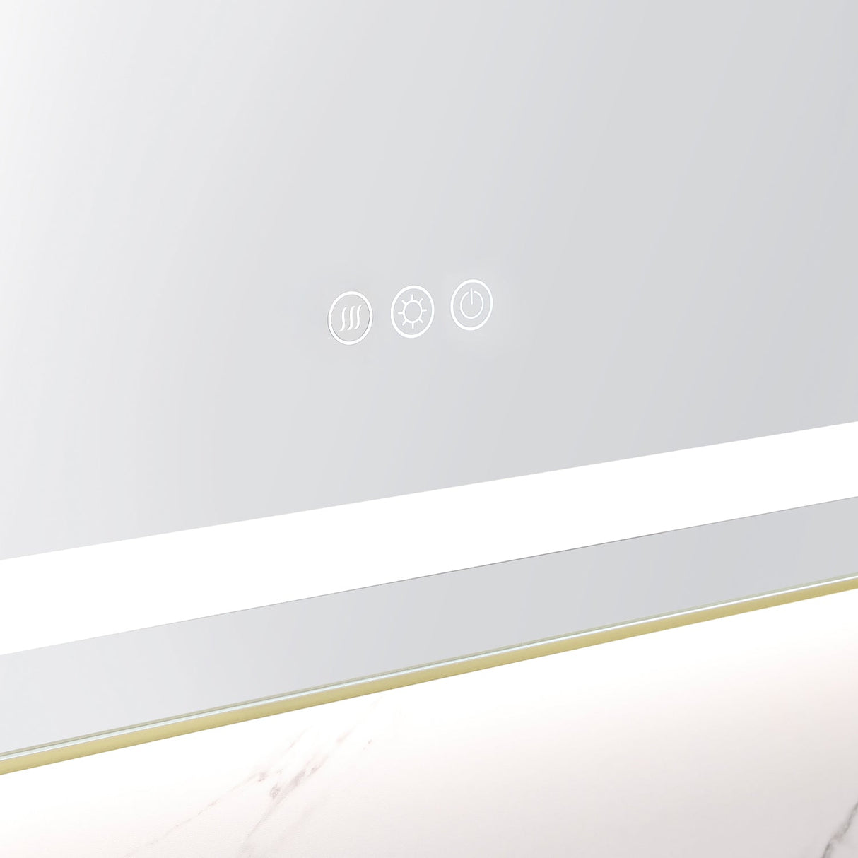 48" x 32" LED Bathroom Mirror with Front and Backlight